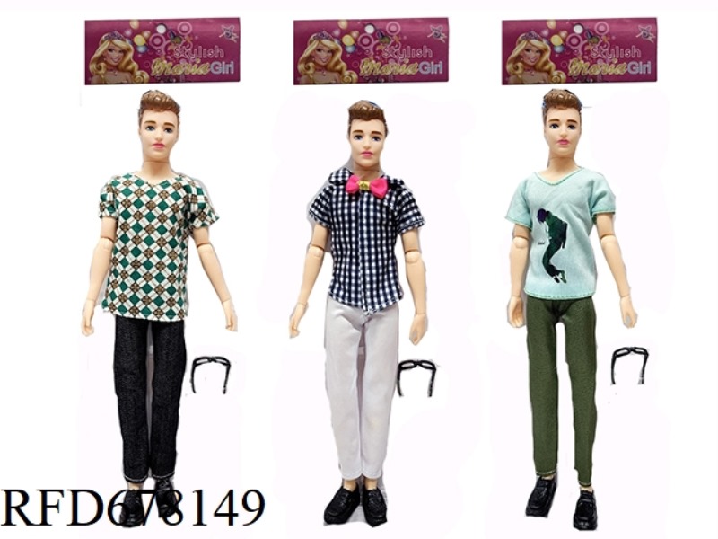 11.5-INCH 11-JOINT SOLID CASUAL WEAR FOR MEN WITH 3 MIXED STYLES