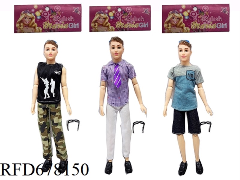 11.5-INCH 11-JOINT SOLID CASUAL WEAR FOR MEN WITH 3 MIXED STYLES