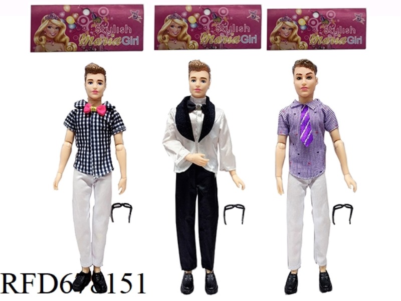 11.5-INCH 11-JOINT SOLID CASUAL WEAR FOR MEN WITH 3 MIXED STYLES