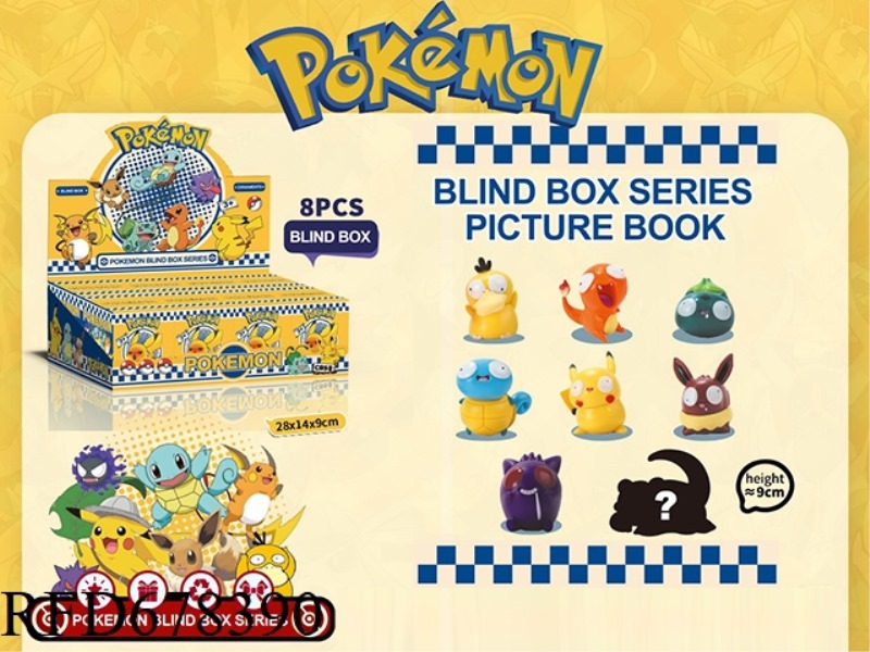 8 POKEMON FIGURINE BLIND BOXES