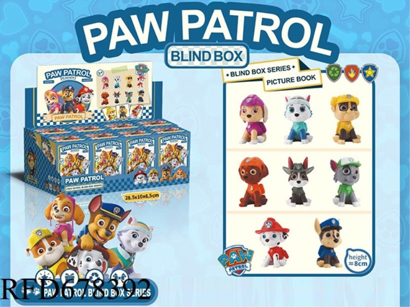 PAW PATROL MODEL FIGURINE BLIND BOX 8 PIECES