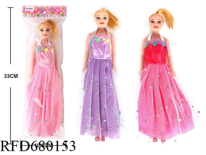 BAGZHUANG 11.5-INCH EMPTY NIGHT DRESS BARBIE DOLL
