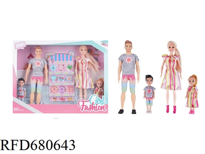 HIGH-END 11.5-INCH LIFE-SIZED HANDCRAFTED FASHION DRESS BARBIE AND 11.5-INCH LIFE-SIZED MAN BARBIE W