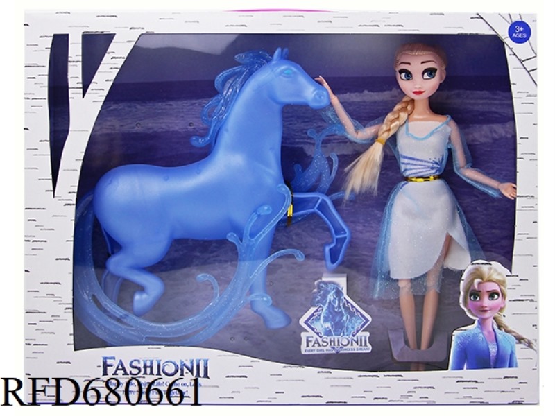 11.5-INCH SOLID 11-JOINT FROZEN ELSA WITH (GRADE C) HORSE