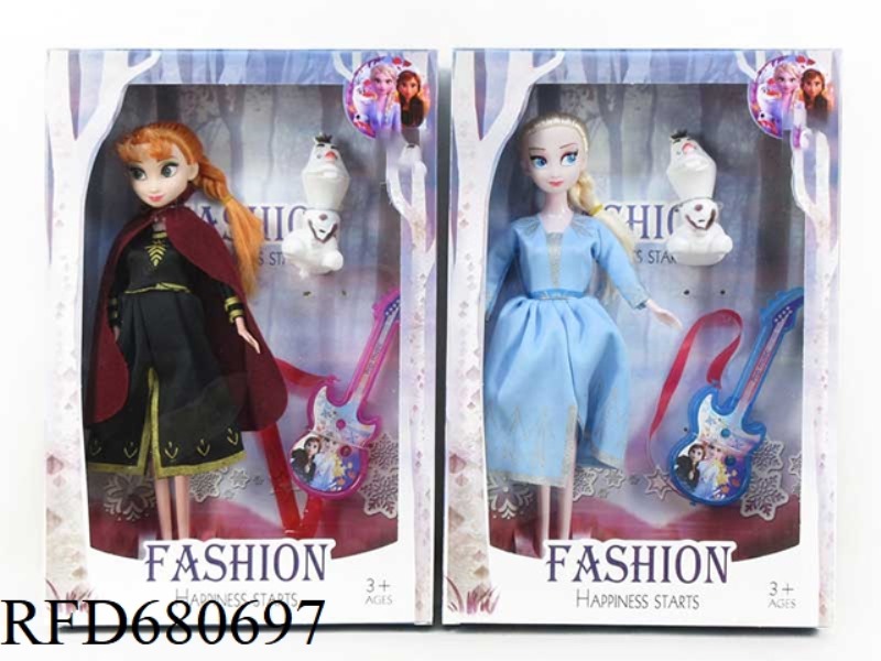 THE 4TH GENERATION 11.5-INCH LIVE-ACTION, FULL-BODIED, BIG-BELTED ICE PRINCESS WITH GUITAR AND SNOW