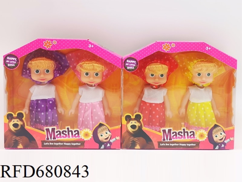6-INCH EMPTY MARTHA DOLL DOUBLE SET