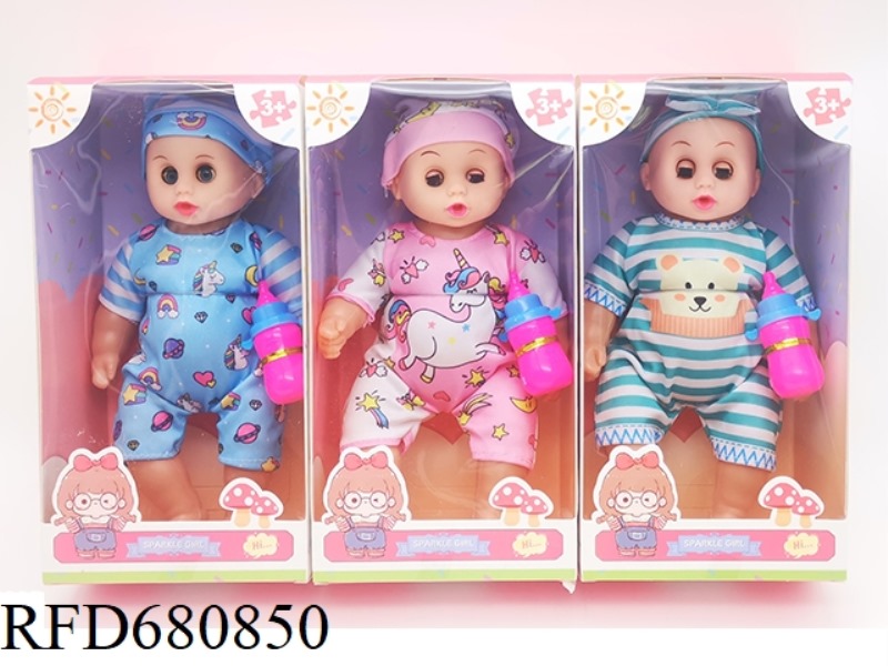 A 12-INCH BARE-BODY DOLL WITH A MUSIC IC AND BENT FEET