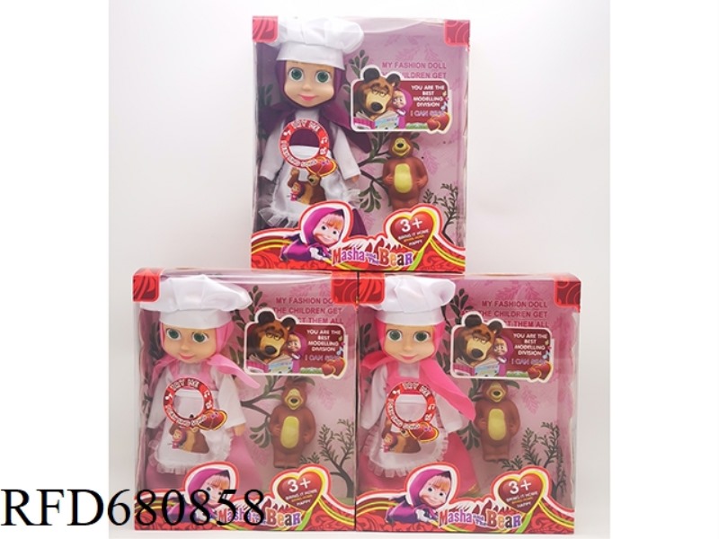 10-INCH EMPTY-BODY CHEF MARTHA DOLL WITH MUSIC IC