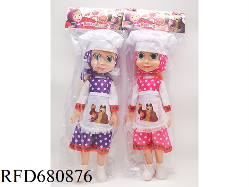 14-INCH EMPTY-HANDED CHEF MARTHA DOLL WITH MUSIC IC