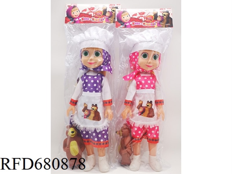 14-INCH EMPTY-HANDED CHEF MARTHA DOLL WITH MUSIC IC
