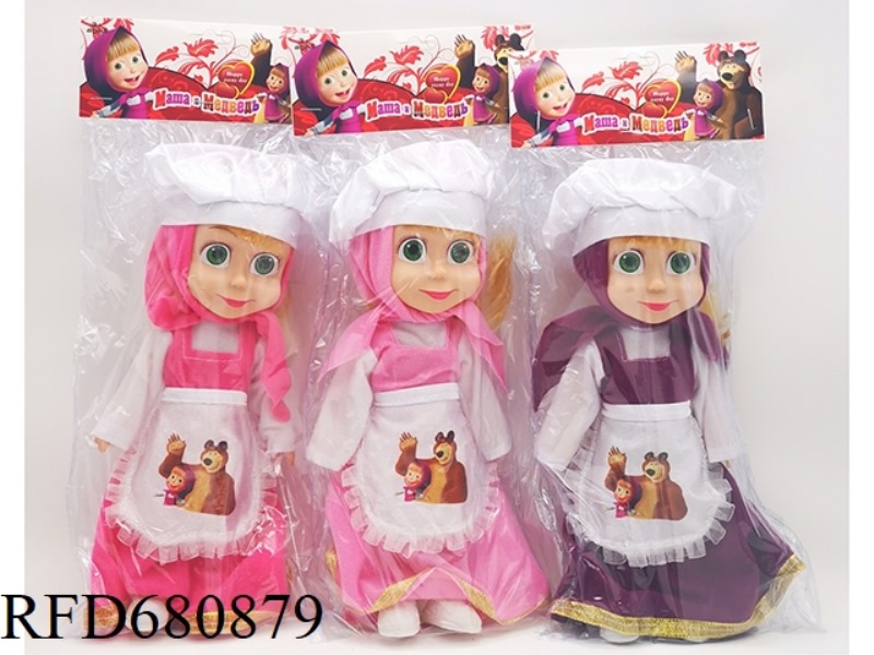 10-INCH EMPTY-BODY CHEF MARTHA DOLL WITH MUSIC IC