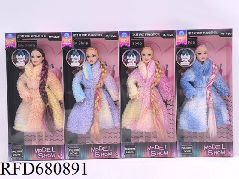11.5-INCH 9-JOINT SOLID GOLD BRAID FASHIONABLE BARBIE