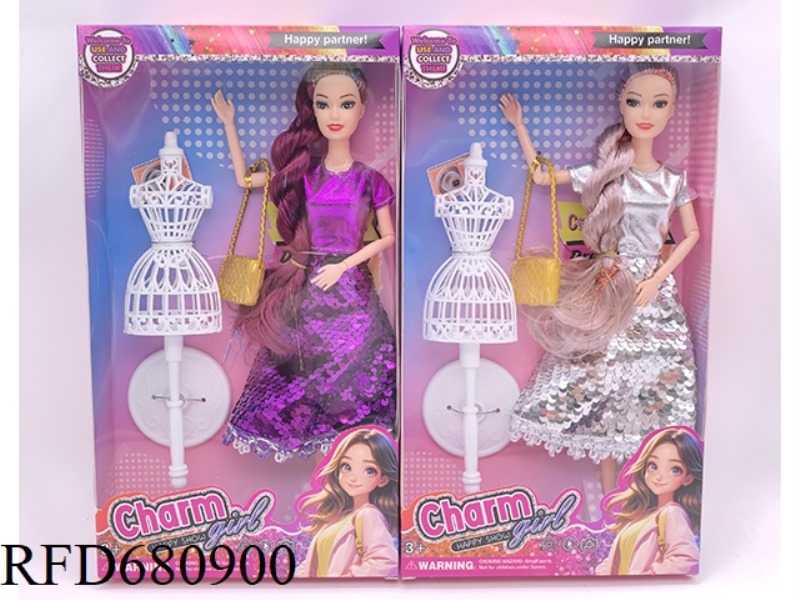 11.5-INCH 9-JOINT SOLID GOLD BRAID FASHIONABLE BARBIE