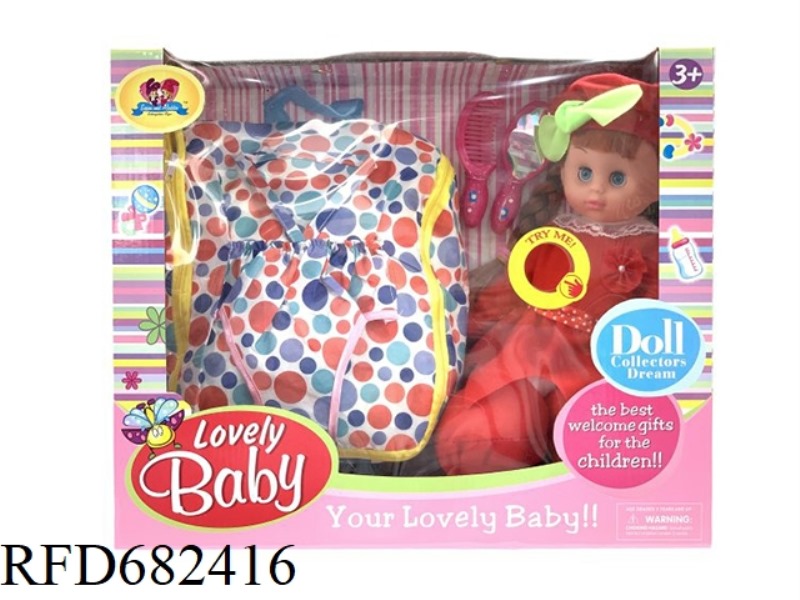 THE 14-INCH BLINKING GIRL FLOWER FAIRY CAN SING AND HAS A SCHOOLBAG