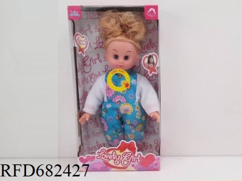 A 14-INCH BLINKING GIRL CAN SING
