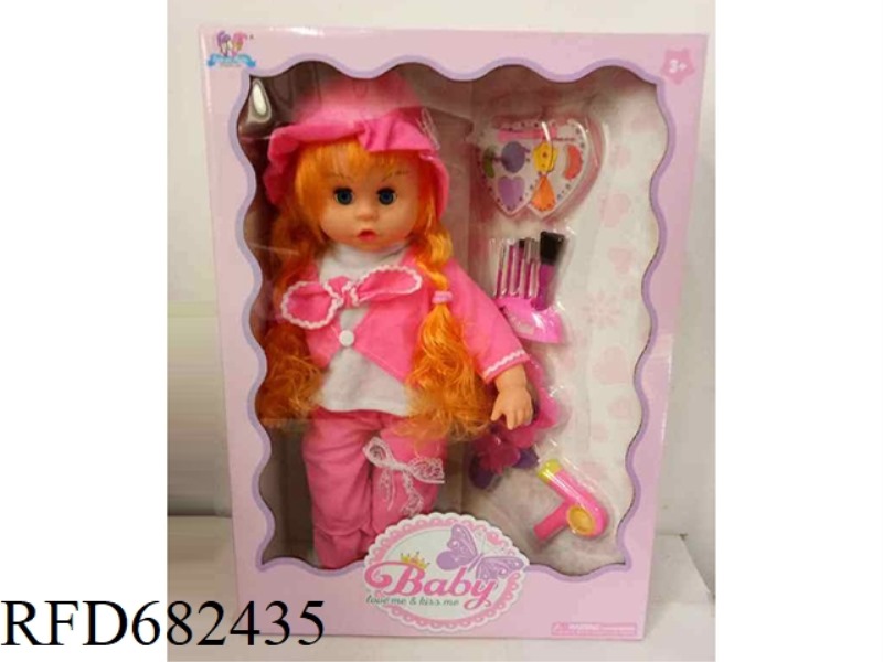 16-INCH BLINKING GIRL + COSMETICS +IC