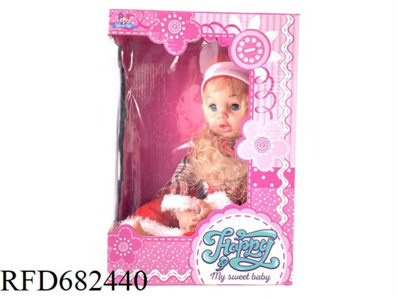 A 20-INCH BABY WITH BLINKING EYES CAN SING