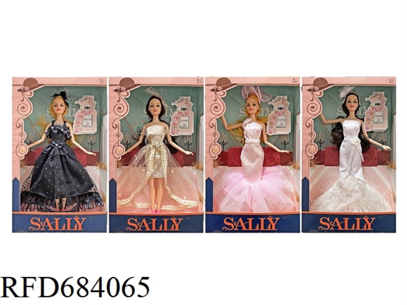 11-INCH REAL CUTE GIRL DRESSES UP DOLLS.