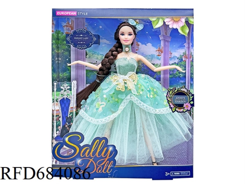 11-INCH REAL CUTE GIRL DRESSES UP DOLLS.