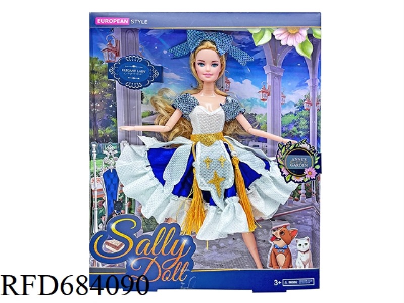 11-INCH REAL CUTE GIRL DRESSES UP DOLLS.