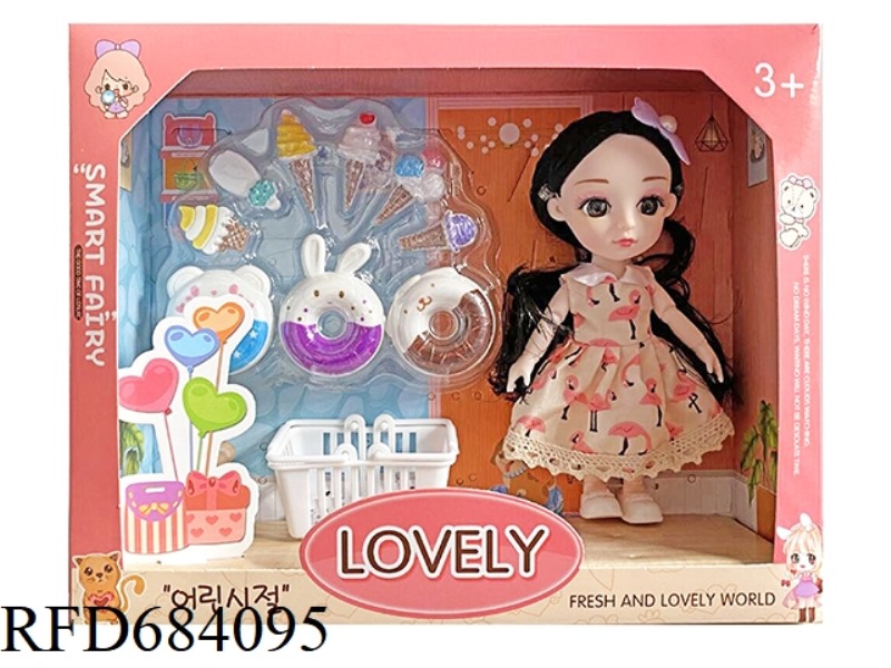 6-INCH CUTE GIRLS DRESS UP DOLLS+ACCESSORIES