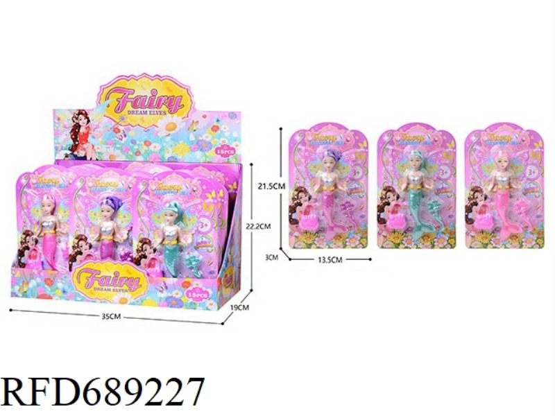 5-INCH MERMAID BARBIE DOLL GIRL TOY