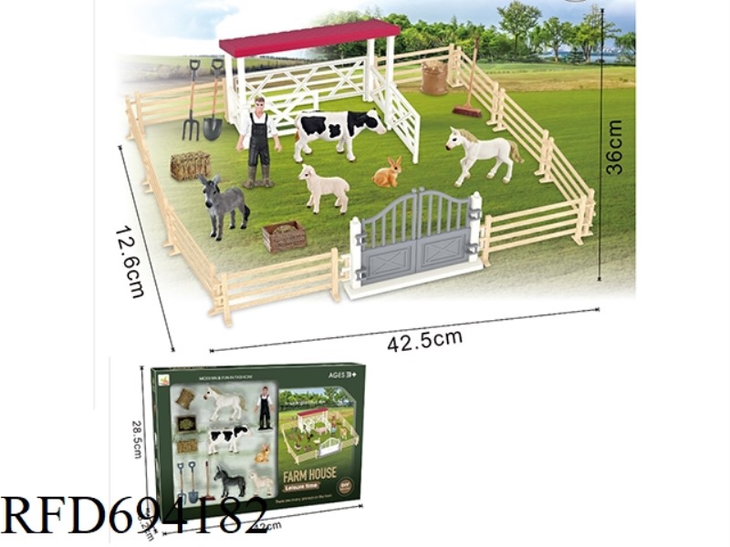 FARM ANIMAL ENCLOSURE SCENE