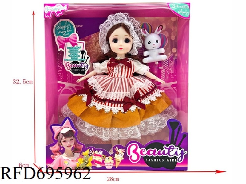 12 INCH PHYSICAL BARBIE WITH ACCESSORIES