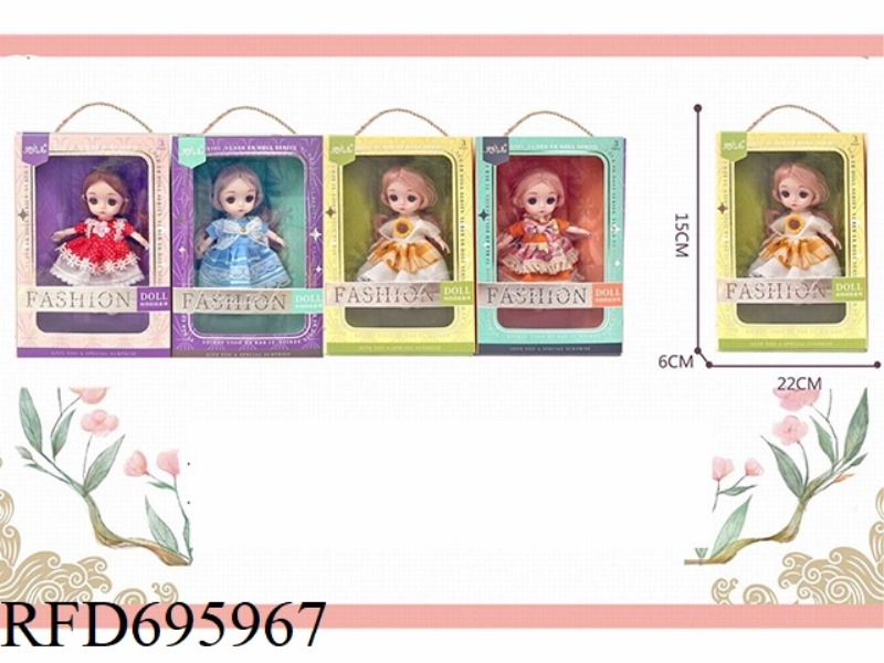 4 16CM DOLL 13 JOINT 3D EYE SINGLE BOX
