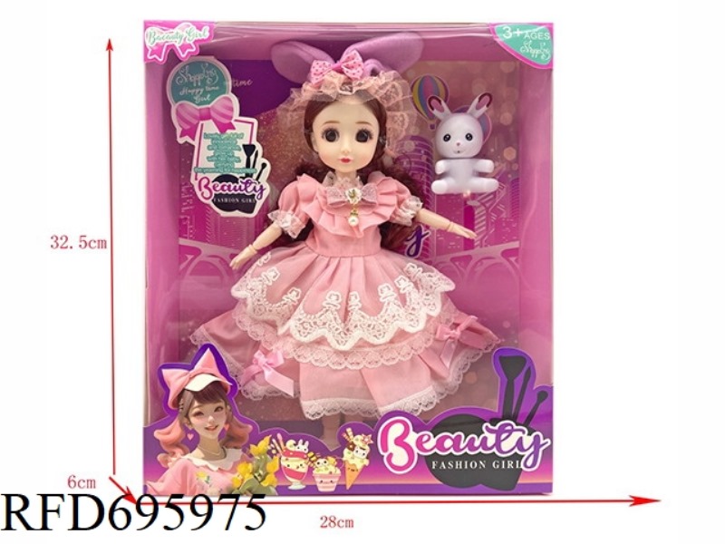 12 INCH PHYSICAL BARBIE WITH ACCESSORIES