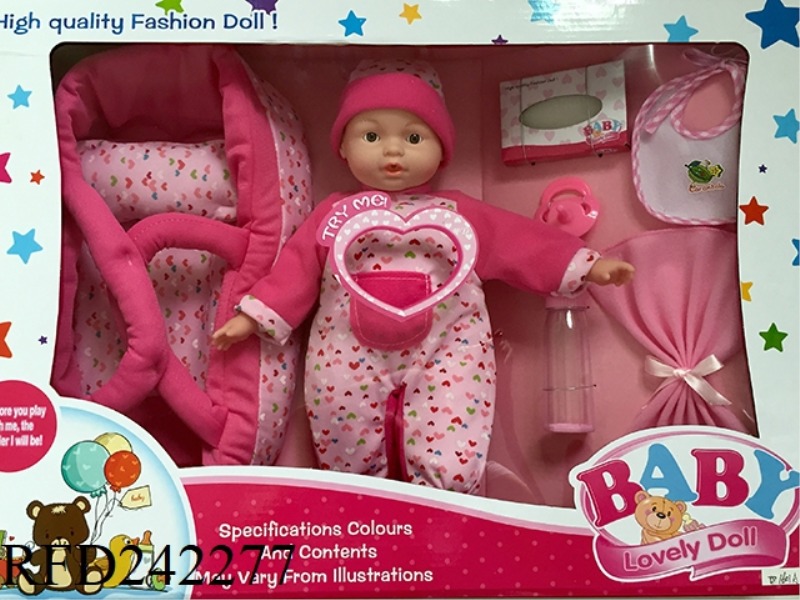 B/O DOLL SET WITH BASKET