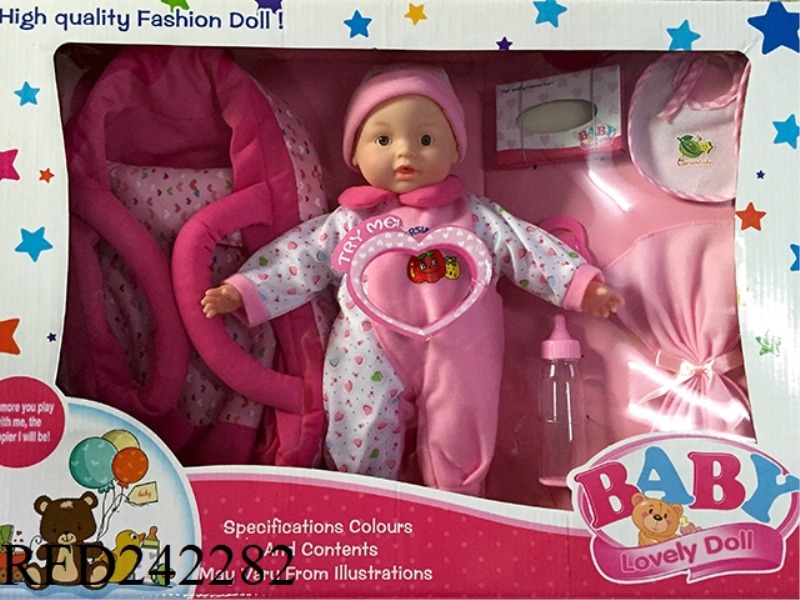 B/O DOLL SET WITH BASKET