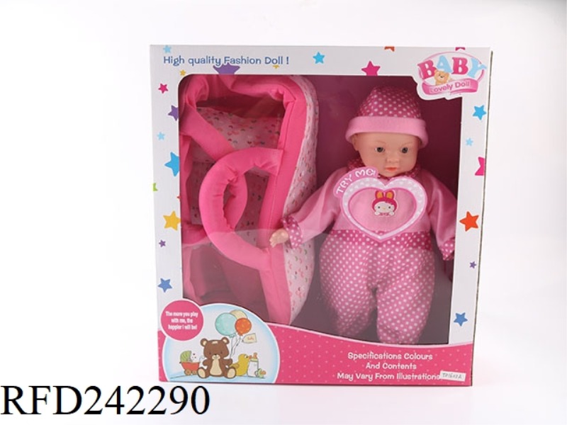 B/O DOLL SET WITH BASKET