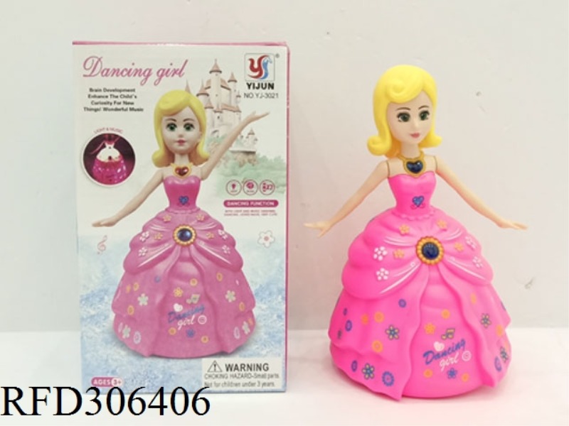 B/O UNIVERSAL DANCE ROTATE PRINCESS WITH LIGHT AND MUSIC