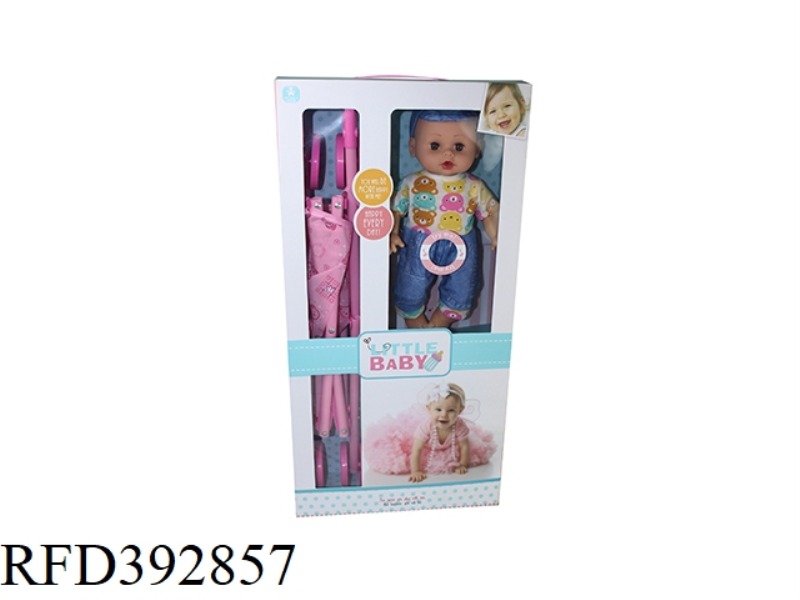 14 INCH DOLL WITH CART ENGLISH IC