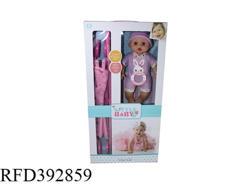 14 INCH DOLL WITH CART ENGLISH IC
