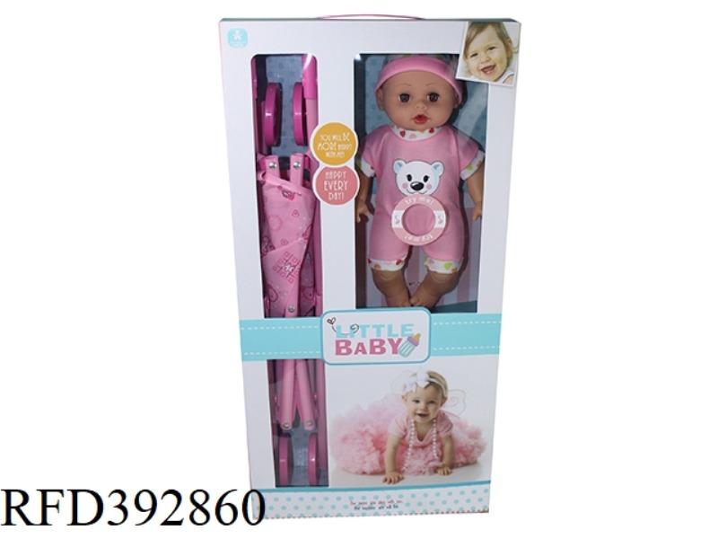 14 INCH DOLL WITH CART ENGLISH IC