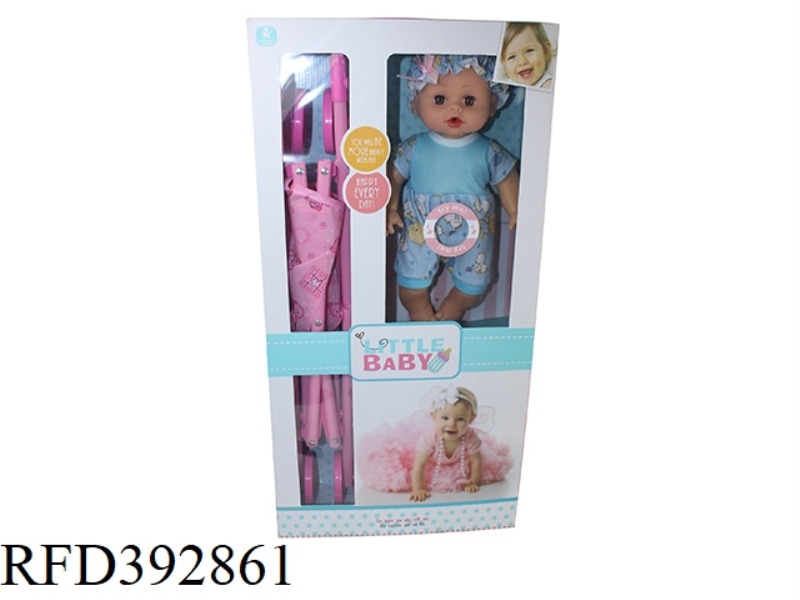 14 INCH DOLL WITH CART ENGLISH IC