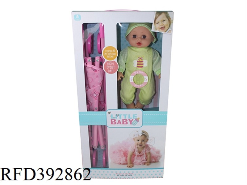 14 INCH DOLL WITH CART ENGLISH IC