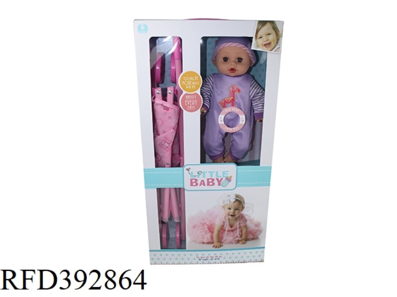 14 INCH DOLL WITH CART ENGLISH IC