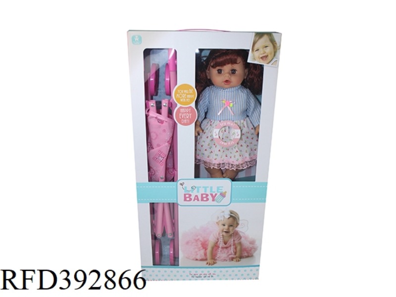 14 INCH DOLL WITH CART ENGLISH IC