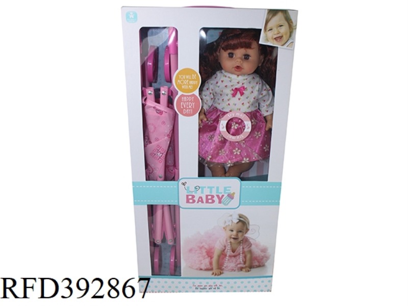 14 INCH DOLL WITH CART ENGLISH IC