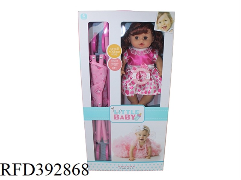 14 INCH DOLL WITH CART ENGLISH IC