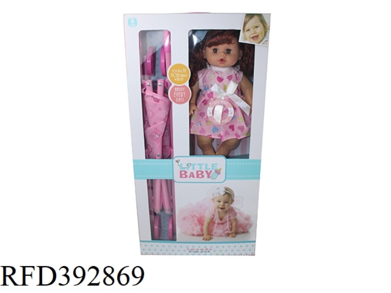 14 INCH DOLL WITH CART ENGLISH IC