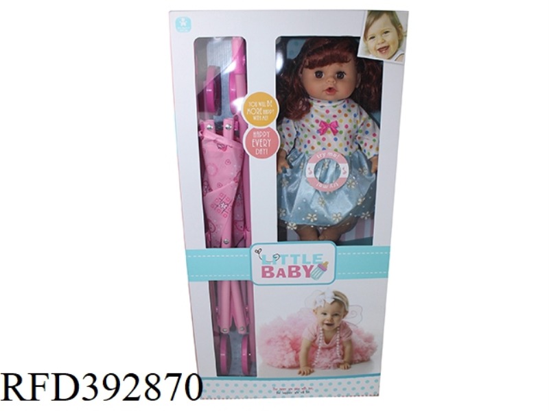 14 INCH DOLL WITH CART ENGLISH IC