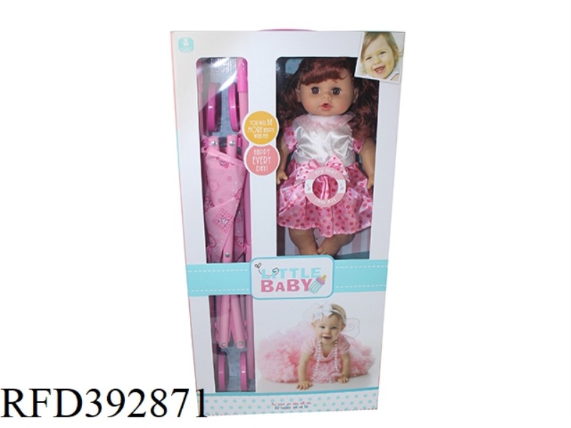 14 INCH DOLL WITH CART ENGLISH IC