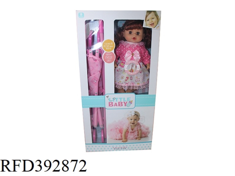14 INCH DOLL WITH CART ENGLISH IC