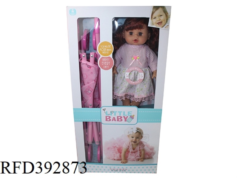 14 INCH DOLL WITH CART ENGLISH IC