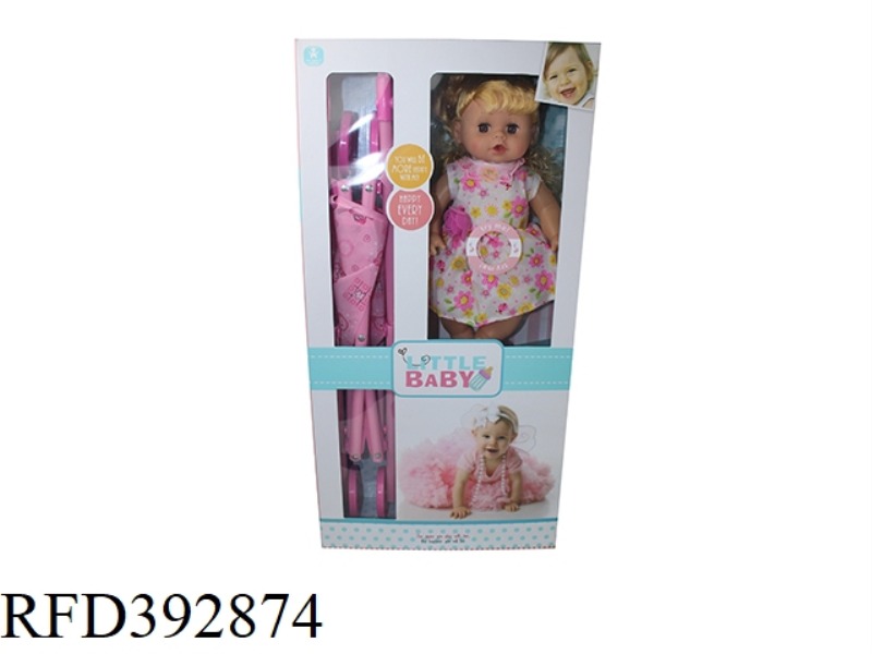 14 INCH DOLL WITH CART ENGLISH IC