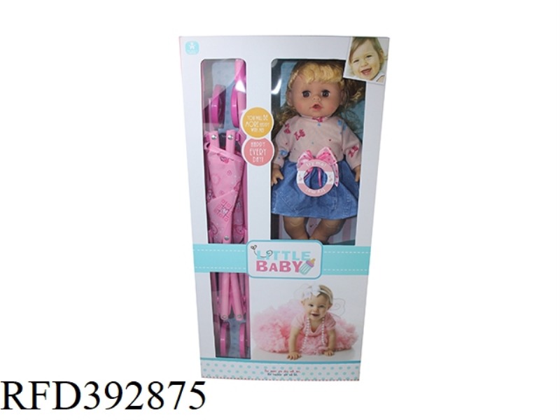 14 INCH DOLL WITH CART ENGLISH IC